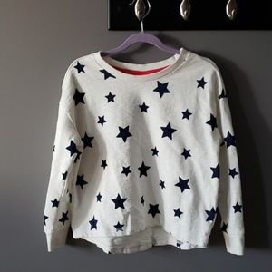 Gymboree Girls Med 7/8 Star Terry Sweatshirt